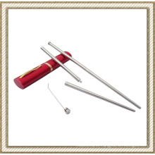 Folding Stainless Steel Chopsticks with Toothpick (CL1Y-CS202)